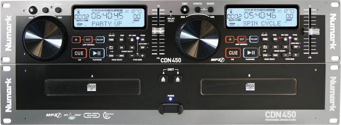 Numark CDN450 Rack Mount Professional Dual MP3/CD Player