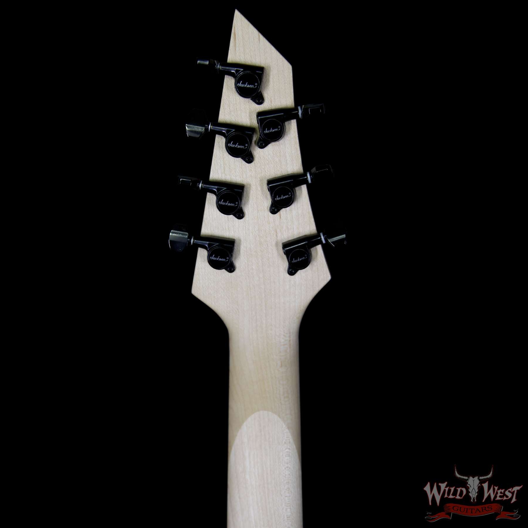 Jackson USA Select B7 EMG Deluxe -Thru HH 7-String Baritone - Satin Black