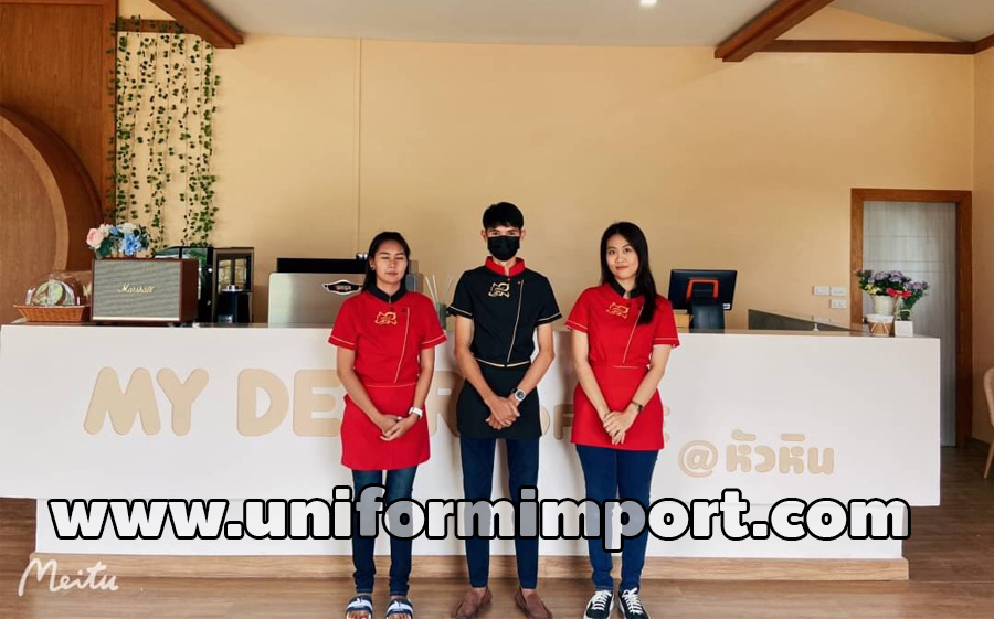 รีวิวเสื้อพนักงานต้อนรับ