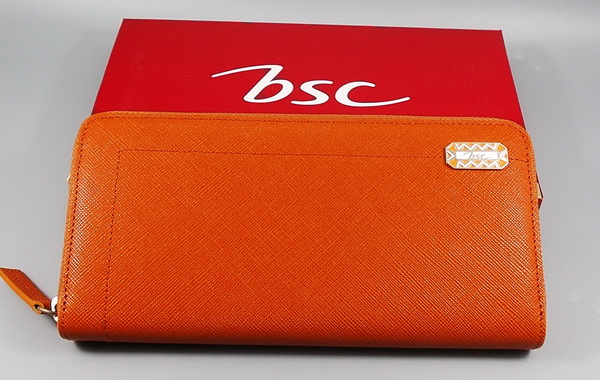 กระเป๋าสตางค์ bsc น้ำตาลอิฐ ใหม่ แท้