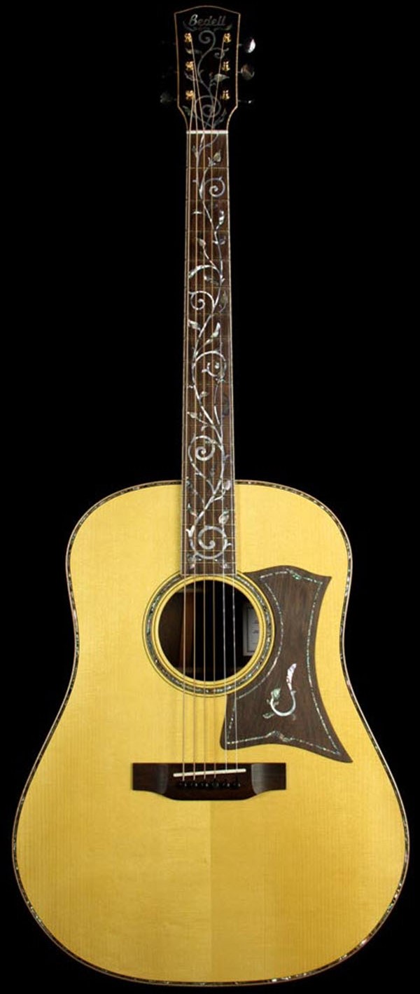 Bedell Summer Of Love Dreadnought Adirondack Spruce Acoustic Guitar Natural