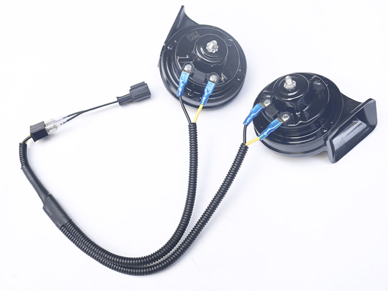 แตรหอยโข่ง 12v แตรรถยนต์/มอเตอร พร้อมชุดหางปลา สำหรับรถยนต์ไฟฟ้า NETA V , NETA V pro