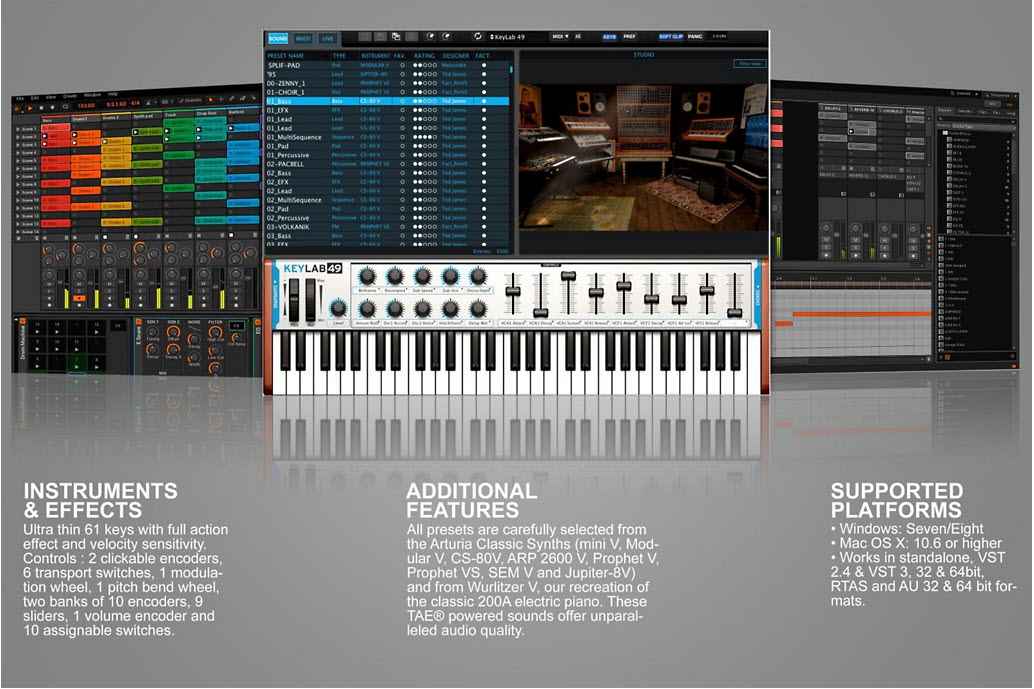 Arturia Producer Pack 61 KeyLab 61 Bitwig Pack