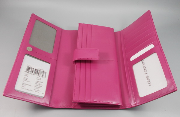 กระเป๋าสตางค์ LOUIS FONTAINE แดงมะเหมี่ยว ใหม่ แท้