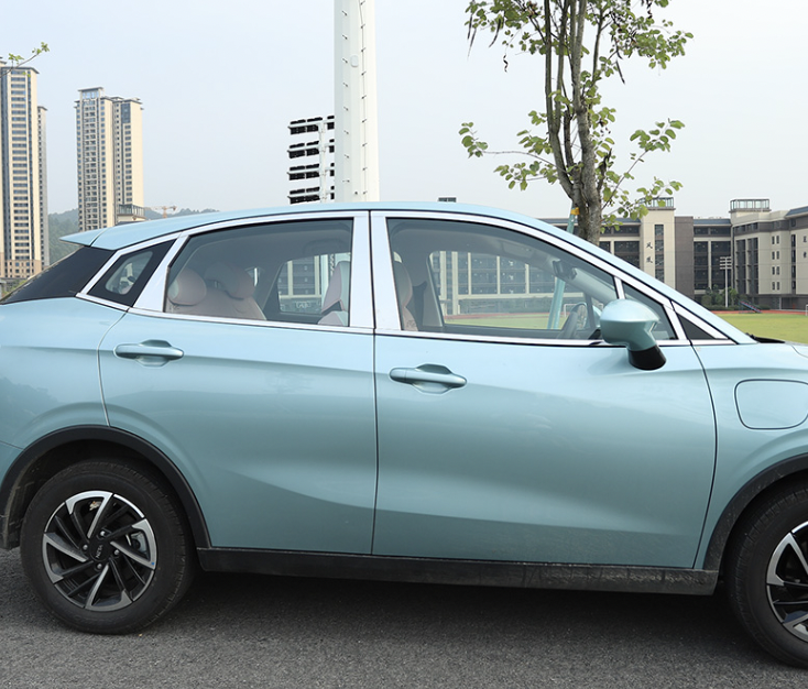 โครเมี่ยมขอบกระจก คิ้วขอบกระจก ชุบโครเมี่ยม สำหรับรถยนต์ไฟฟ้า NETA V , NETA V pro แยกขายเป็นชิ้นได้