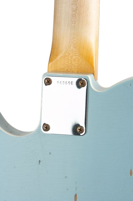 Fender Custom Shop Master Built By Dennis Galuszka 1960 Heavy Relic Telecaster Electric Guitar Sonic Blue