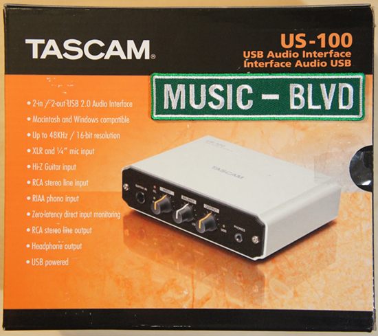 TASCAM US-100 USB Audio and MIDI Interface