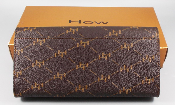 กระเป๋าสตางค์ HOW น้ำตาล ใหม่ แท้