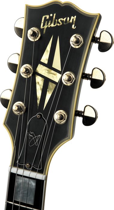 Gibson Custom Shop Jimmy Page Les Paul Custom VOS Electric Guitar with Stoptail(Ebony)