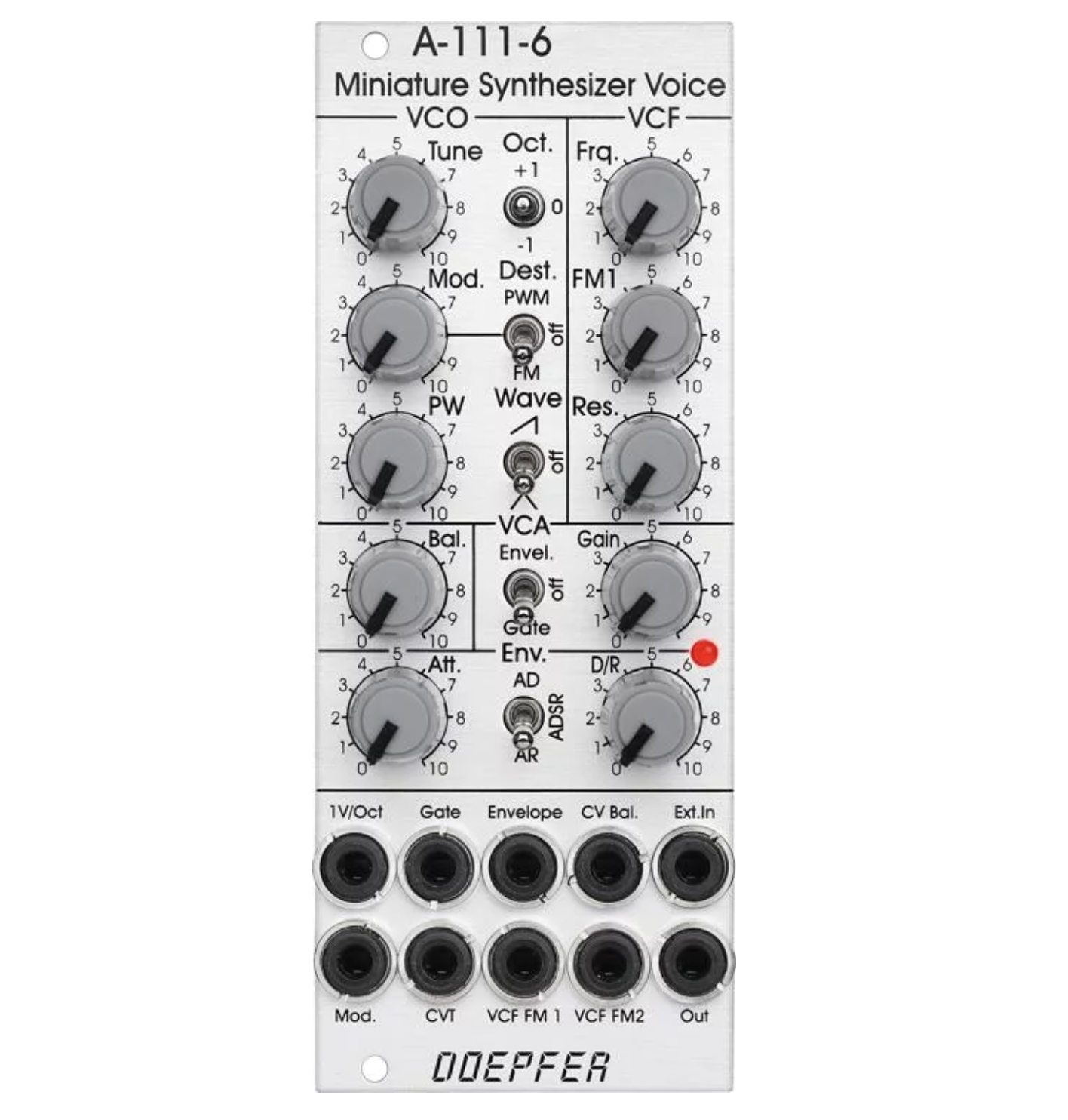 Doepfer A-111-6 Miniature Synthesizer Voice Eurorack Module - Standard Edition