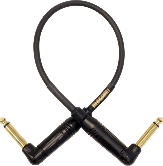 Mogami Gold Patch Cable with Right Angle Connectors