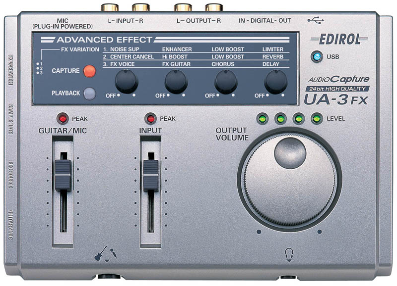 Edirol UA-3FX USB Audio Capture Capture Playback Device