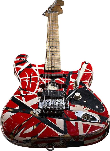 EVH Eddie Van Halen Frankenstein Replica Electric Guitar(Black/White/Red)