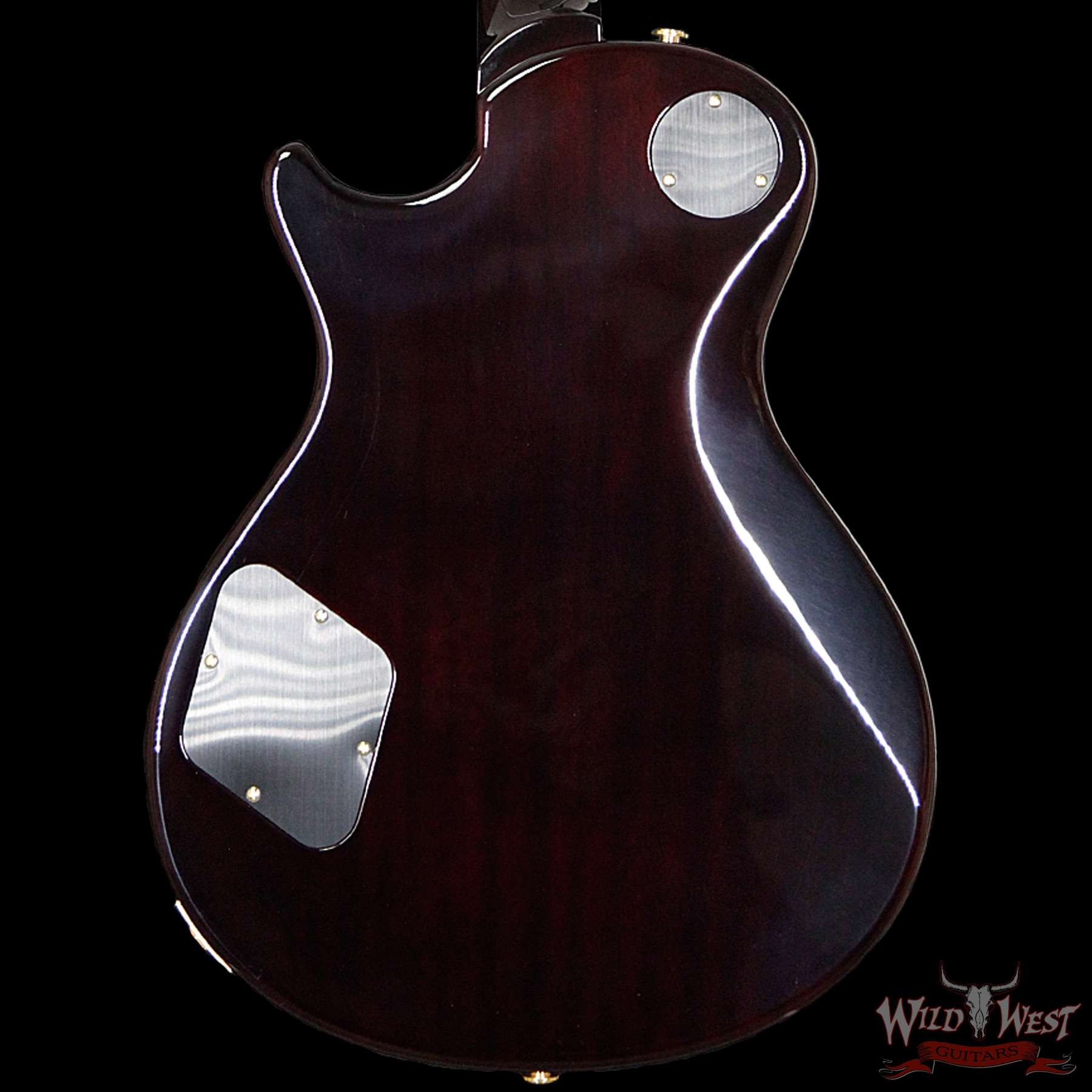 PRS Wood Library Artist Package McCarty Singlecut SC 594 Quilt Top Ebony Fretboard - Yellow Tiger