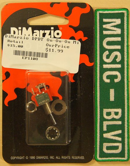 DiMarzio 3-Position On/On/On DPDT Mini Switch