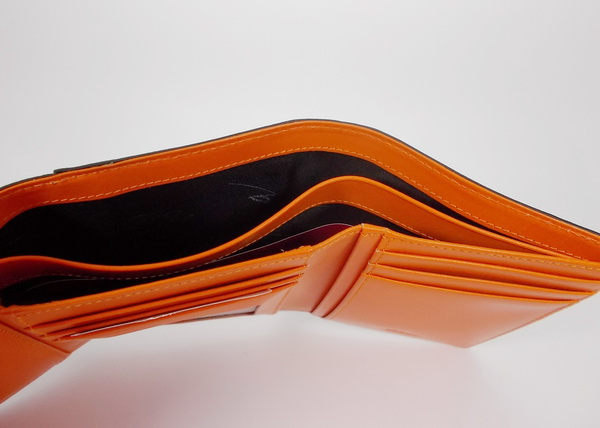 กระเป่าสตางค์ bsc ดำ-ส้ม ใหม่ แท้