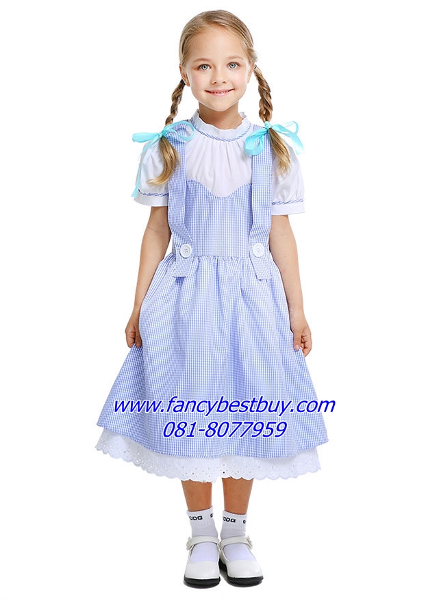 ชุดแฟนซี ชุดหนูน้อยโดโรธี Dorothy Wizard of OZ ขนาด S110-120, M 120-130, L130-140, XL 140-150