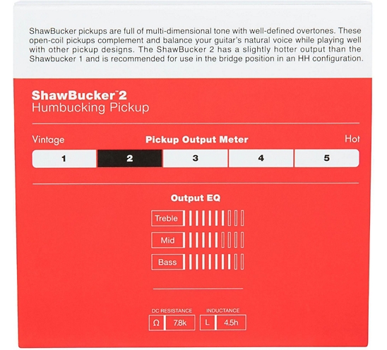Fender Shawbucker 2 Humbucking Pickup - Zebra Bridge