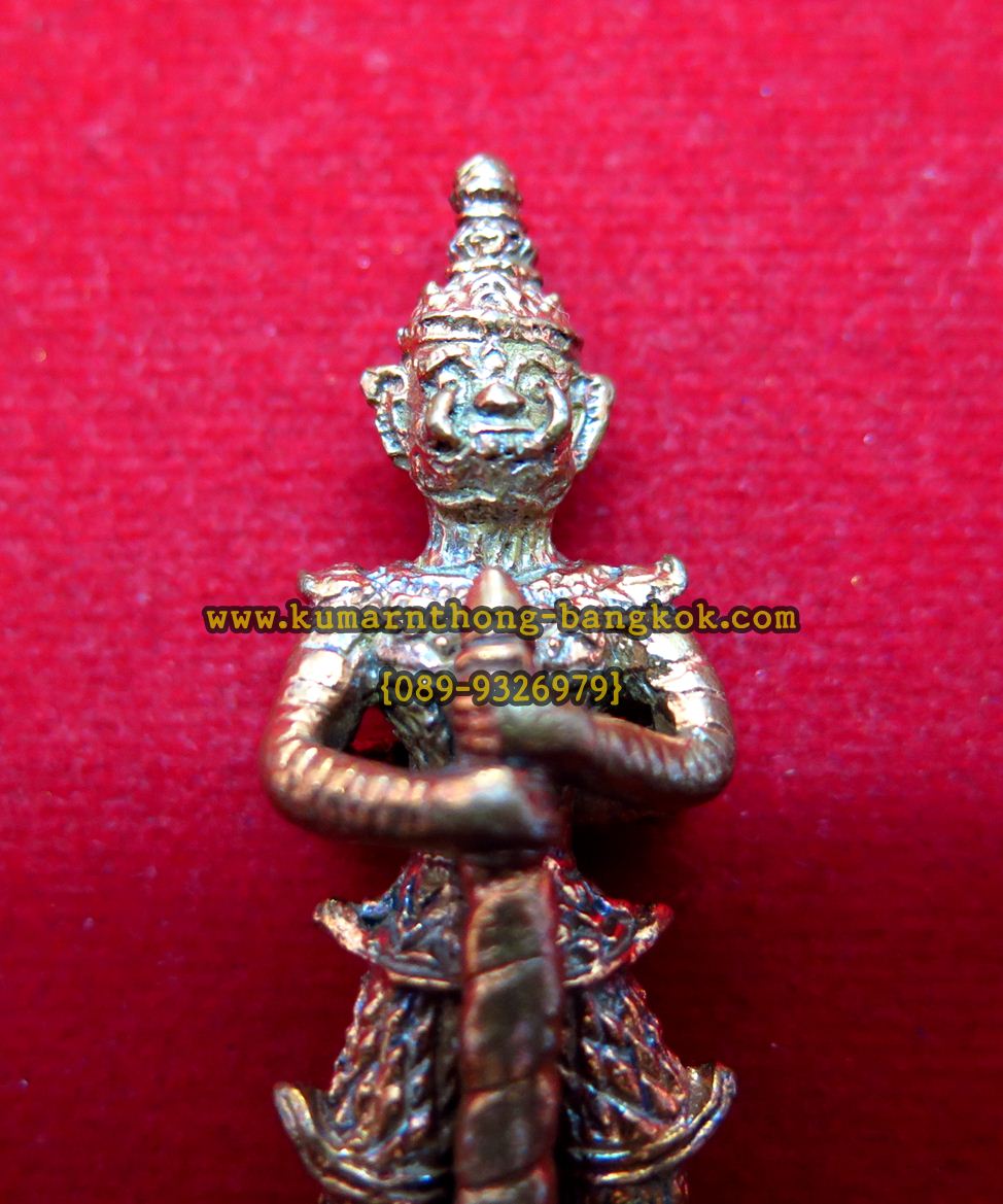 ท้าวเวสสุวรรณ 2หน้า หลวงพ่อจืด วัดโพธิเศรษฐีวนาราม จ.นครปฐม เนื้อโลหะ ขนาดพกพา สูง 2นิ้ว ปี 2555