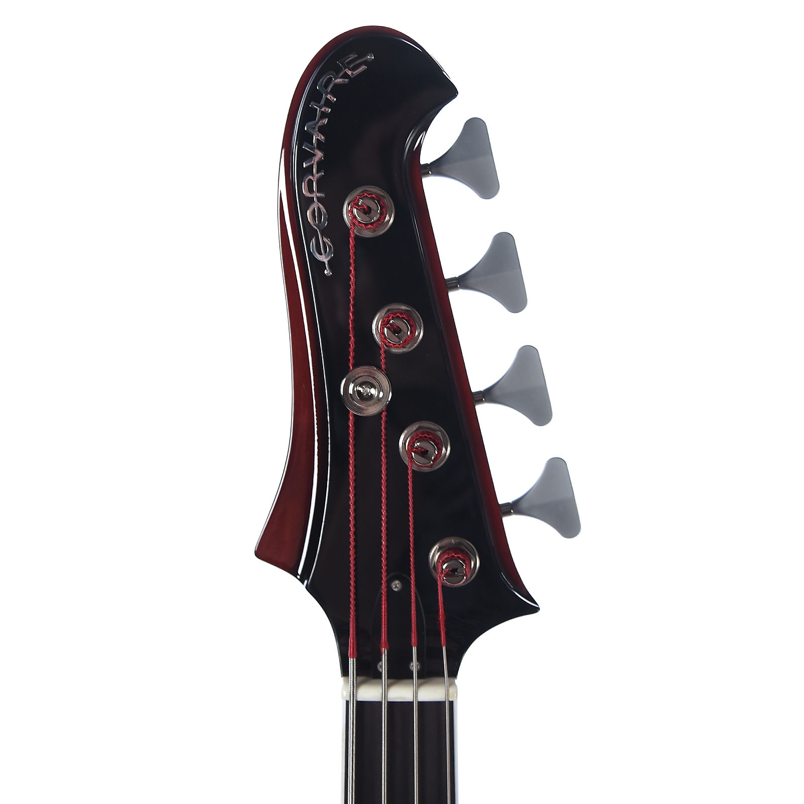 BilT Corvaire Bass Red Burst w/3-Ply Black Pickguard