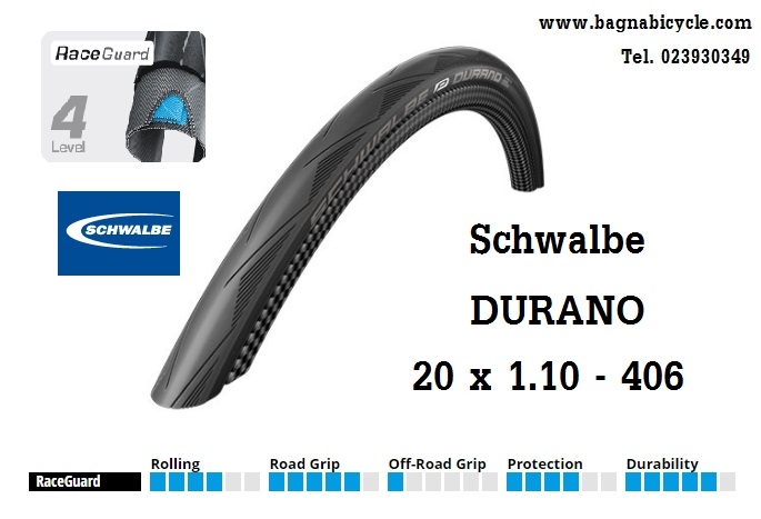 ยางนอก Schwalbe 20 x 1.10 - 406 ONE