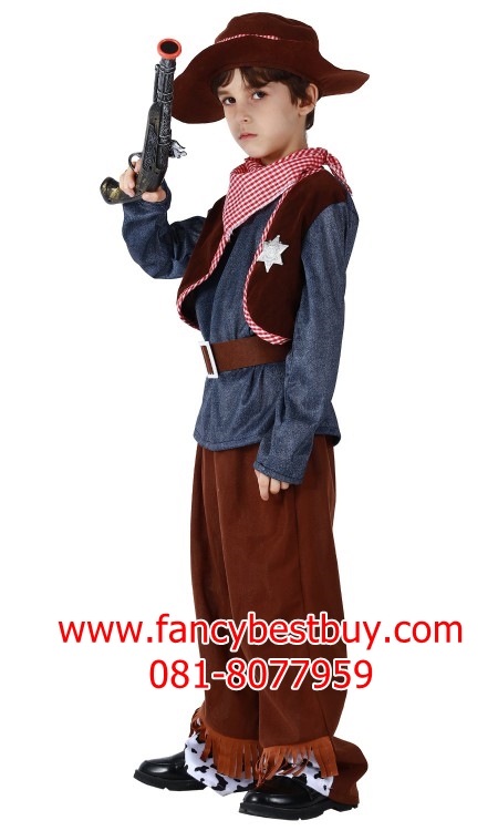 ชุดแฟนซีเด็ก ชุดคาวบอย Cowboy ชุดตำรวจคาวบอย มีขนาด L