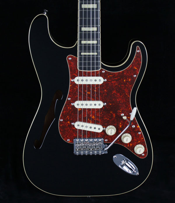 Fender Japan Stratocaster Thinline ST/HO/3S - Black