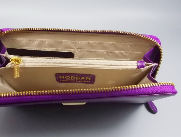 กระเป๋าสตางค์ MORGAN ม่วงเข้ม ใหม่ แท้
