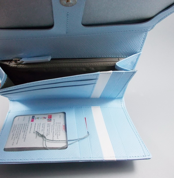 กระเป๋าสตางค์ bsc ฟ้า ใหม่ แท้