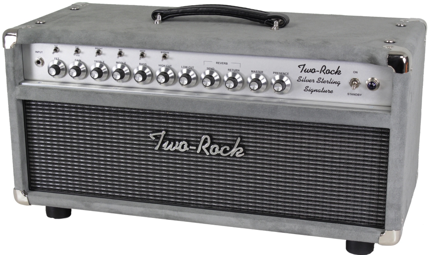 Two-Rock Silver Sterling Signature 100/50 Head, Silver Suede