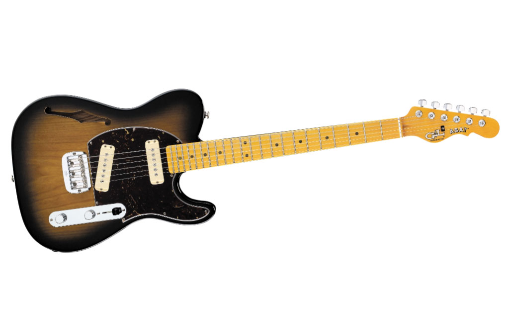 G&L ASAT Special Semi-Hollow Electric Guitar 2-Tone Sunburst