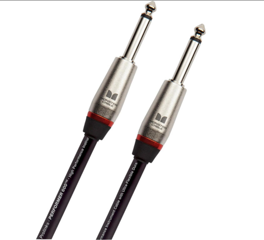 Monster Cable Performer 600 1/4" Straight to Straight Instrument Cable