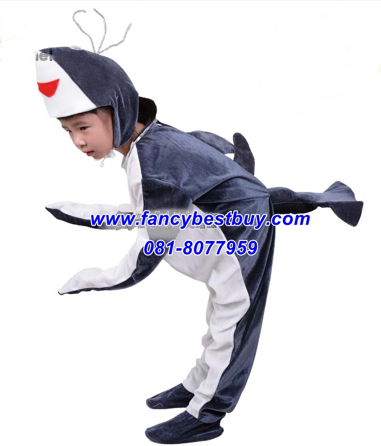 ชุดปลาวาฬ WHALE ชุดแฟนซีสัตว์ทะเล สำหรับการแสดง ใช้ได้ทั้งเด็กชายหญิง