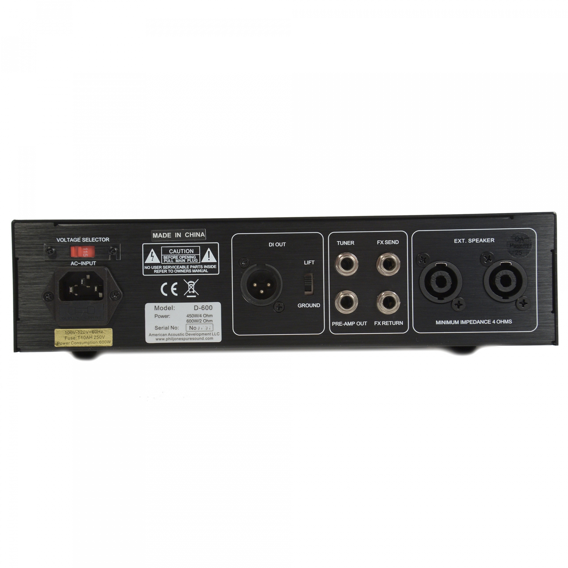 Phil Jones D600 600 Watt Pulse Width Modulation Bass Head