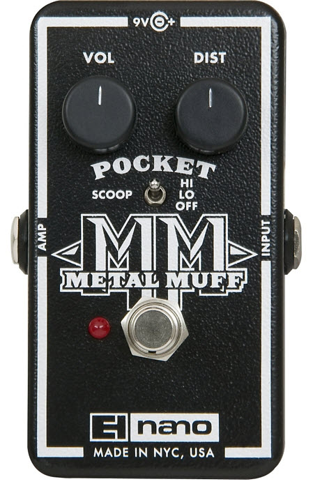 Electro-Harmonix Nano Pocket Metal Muff Distortion Guitar Effects Pedal