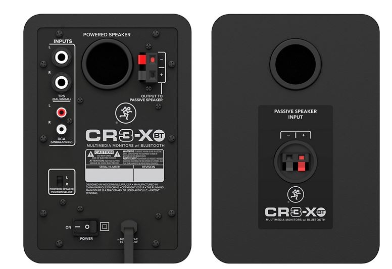 Mackie CR3-XBT 3 Active 50W Bluetooth Multimedia Studio Monitors, Pair