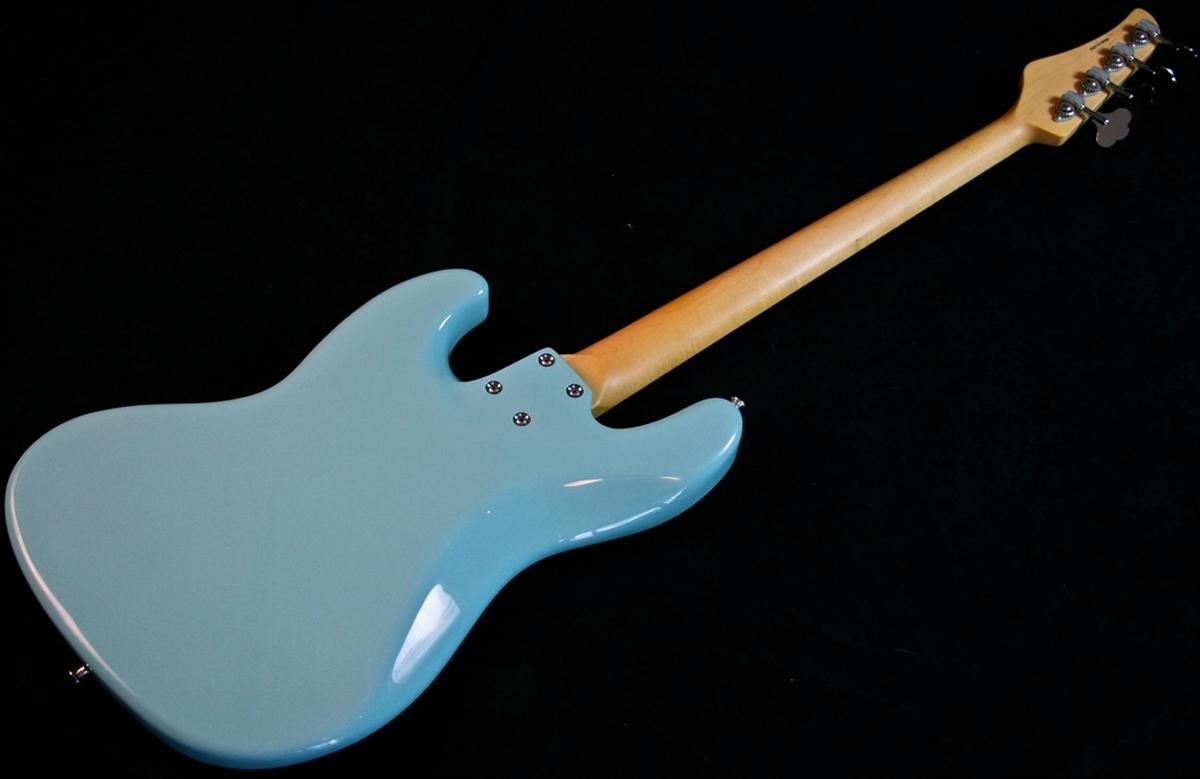Mike Lull V4 Daphne Blue Jazz Bass Guitar Matching Headstock