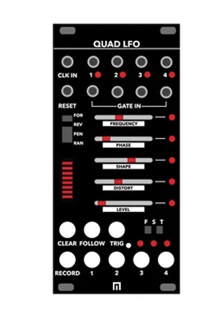 Malekko QUAD LFO 16-Steps 4-Channel Generator Black