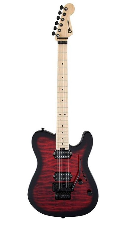 Charvel Pro-Mod San Dimas Style 2 HH FR M QM Transparent Red Burst