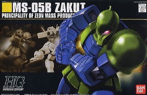 HGUC 1/144 64 ZakuI mass production green 1000y