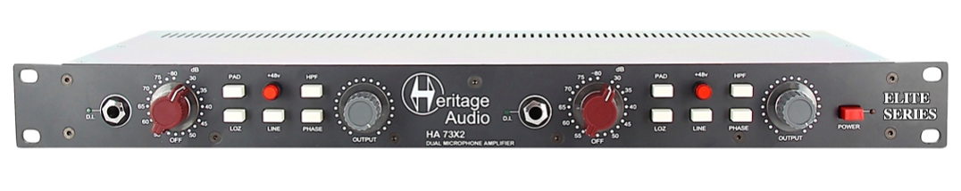 Heritage Audio HA73X2 Elite Dual-Channel Microphone Preamp