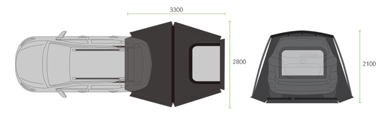 เต็นท์ท้ายรถ Hyundai STARIA