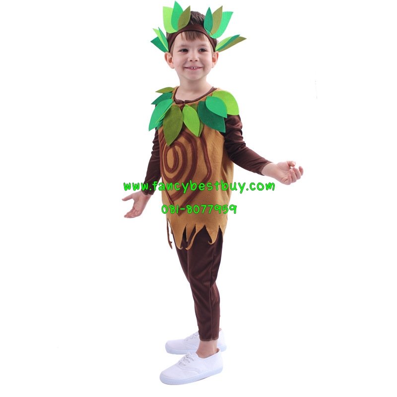 ชุดต้นไม้ Tree Costume สำหรับใส่เป็นชุดแฟนซี มี ขนาด S 100-110, M 110-120, XL130-140
