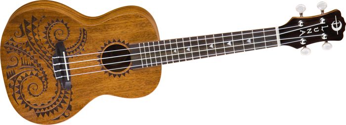 Luna Guitars Tattoo Concert Mahogany Ukulele