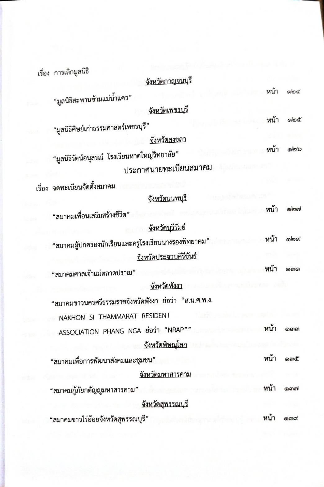 กฎหมายออกใหม่ 26/65 ประกาศสภาผู้แทนราษฎร ตั้งคณะกรรมาธิการฯ ประกาศศาลฯ ประกาศศาลเยาวชนและครอบครัวจังหวัด..
