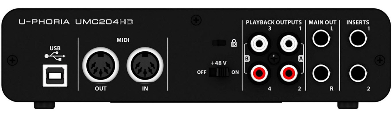 Behringer U-Phoria UMC204HD USB Audio Interface