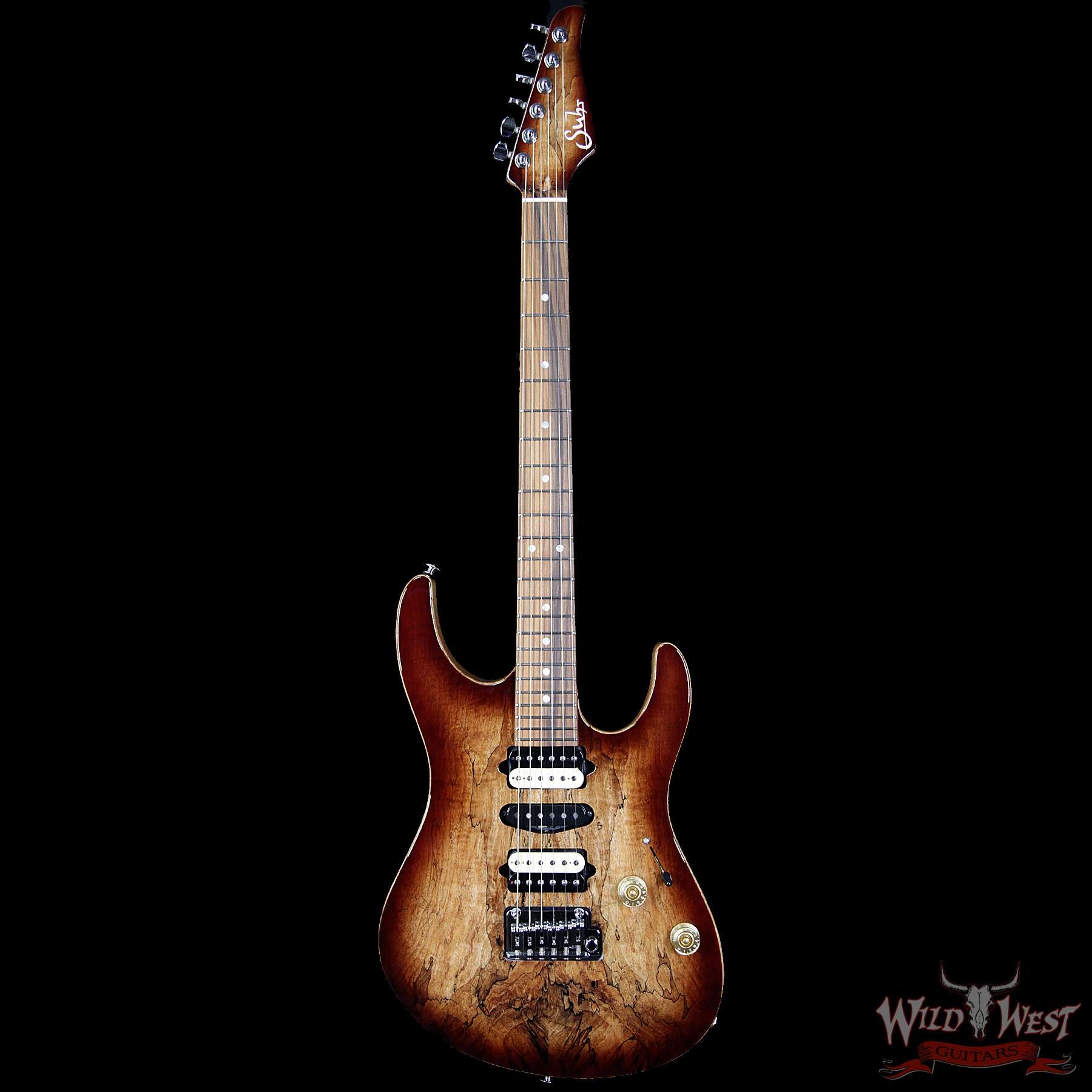 Suhr Modern Spalt Maple Top Pau Ferro Fretboard - Brown Burst