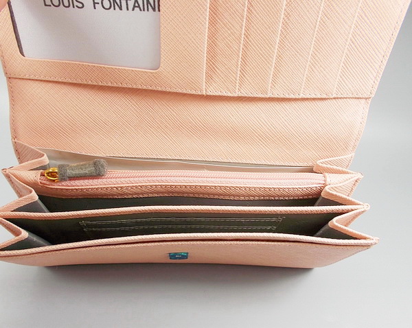 กระเป๋าสตางค์ LOUIS FONTAINE พีช ใหม่ แท้