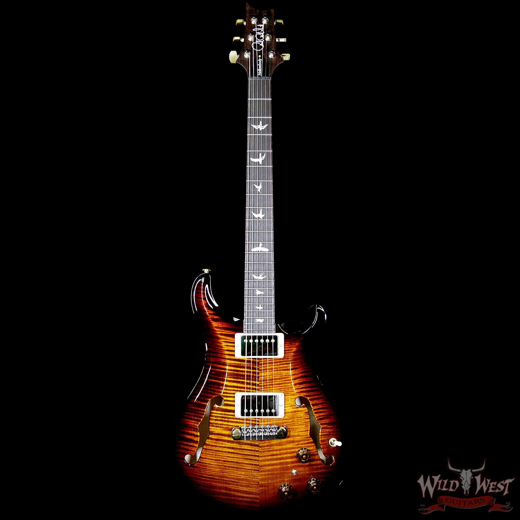 PRS 10 Top Hollowbody II HB2 Piezo Flame Maple - Black Gold Burst