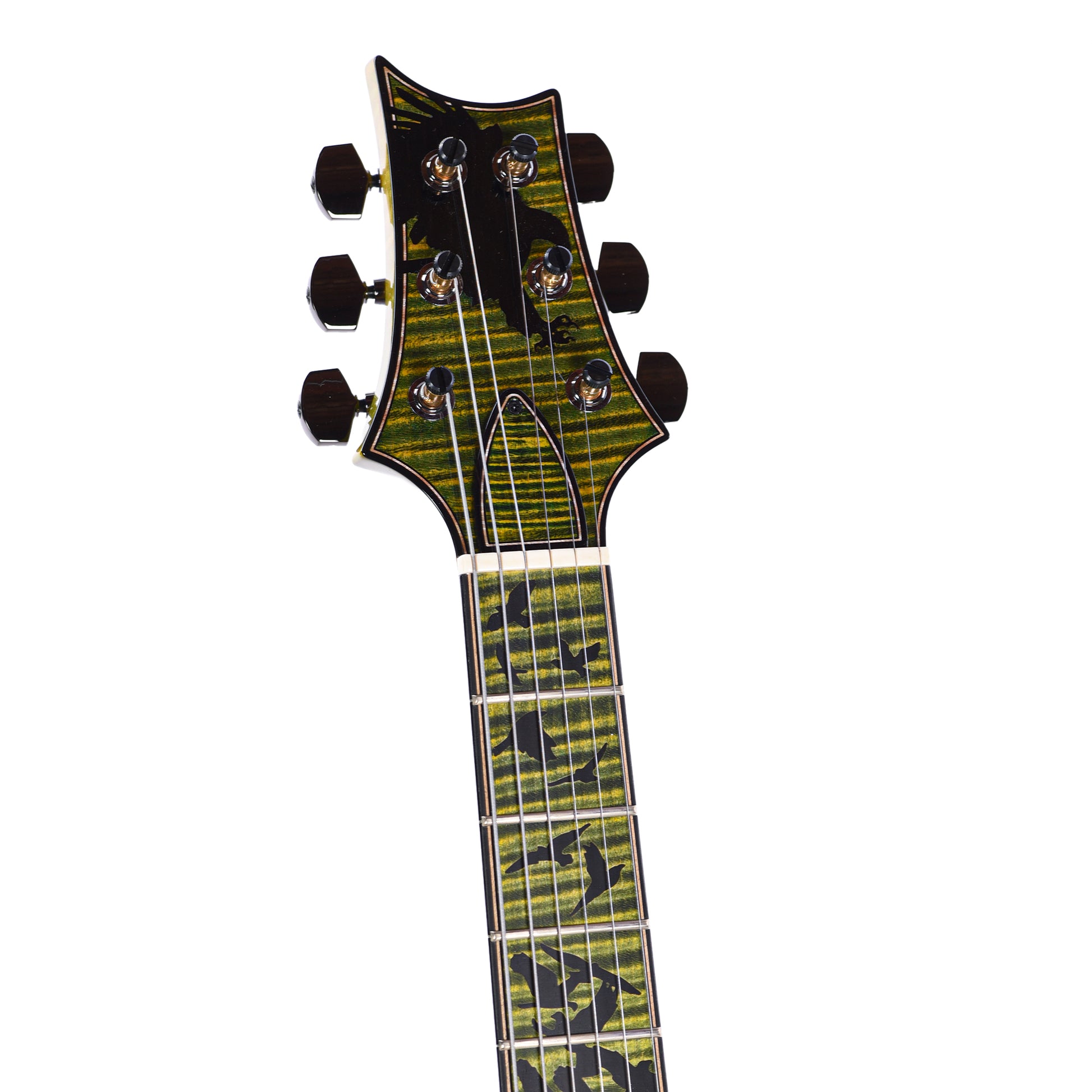 PRS Private Stock Paul's Guitar Curly Maple/African Mahogany Rainforest Glow w/Stained Neck/Fingerboard & Birds of a Feather Inlay